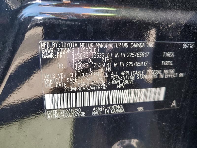 2018 TOYOTA RAV4 XLE 13
