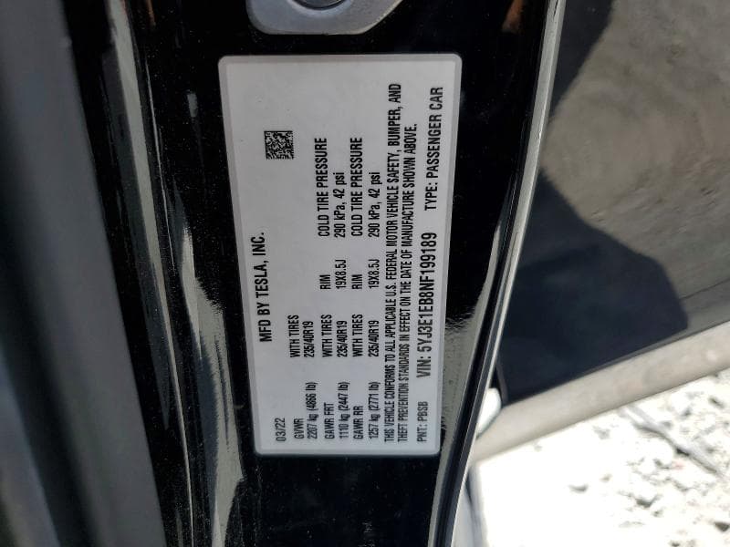 2022 TESLA MODEL 3 13