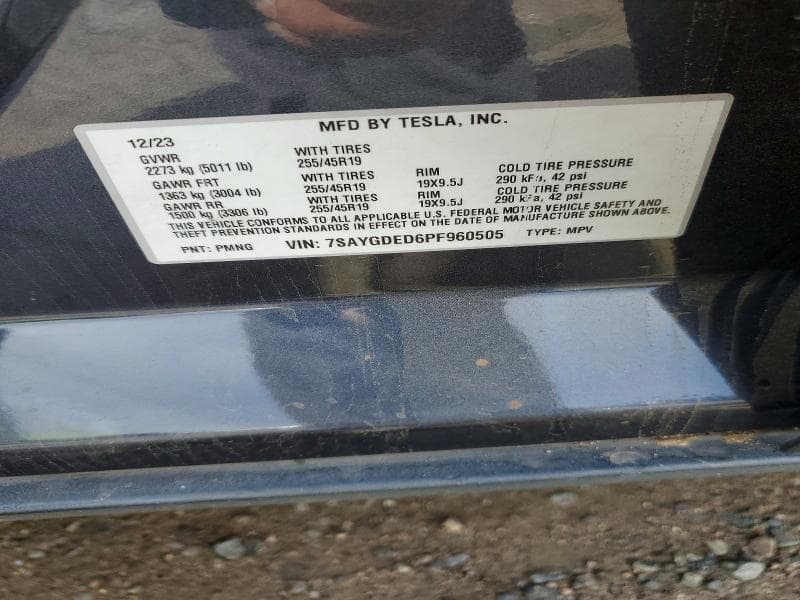 2023 TESLA MODEL Y 12