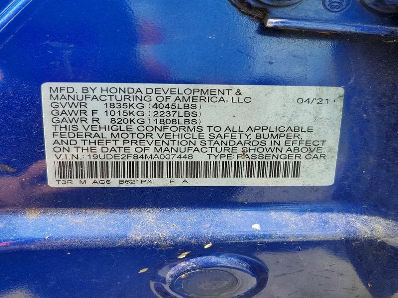 2021 ACURA ILX PREMIUM A-SPEC 12