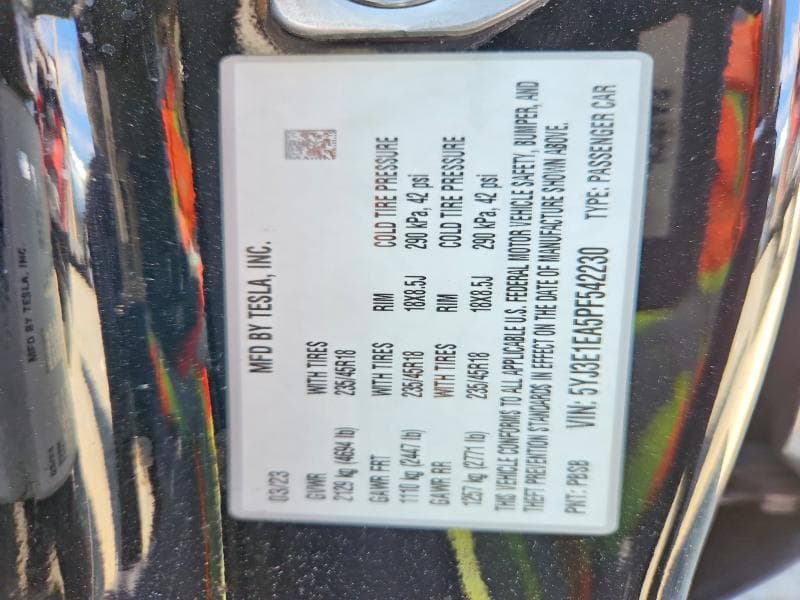 2023 TESLA MODEL 3 12