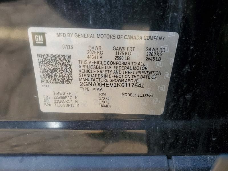 2019 CHEVROLET EQUINOX LS 13
