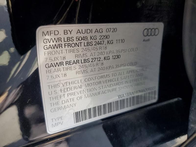 2021 AUDI A4 ALLROAD PREMIUM PLUS 12