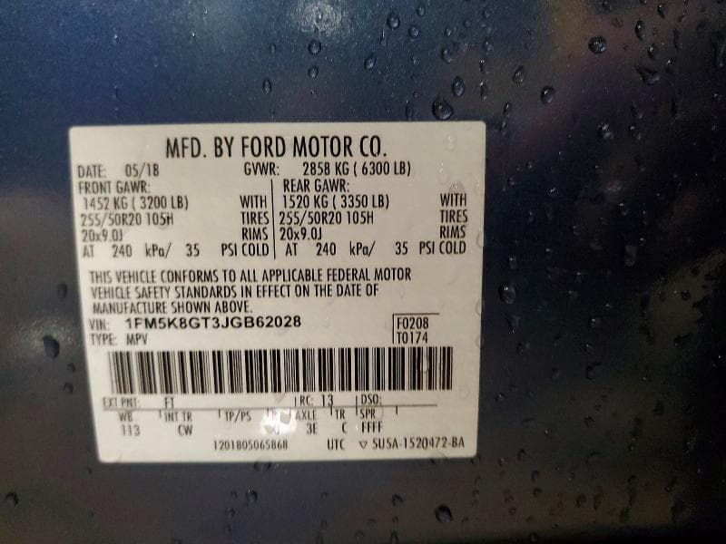 2018 FORD EXPLORER SPORT 13
