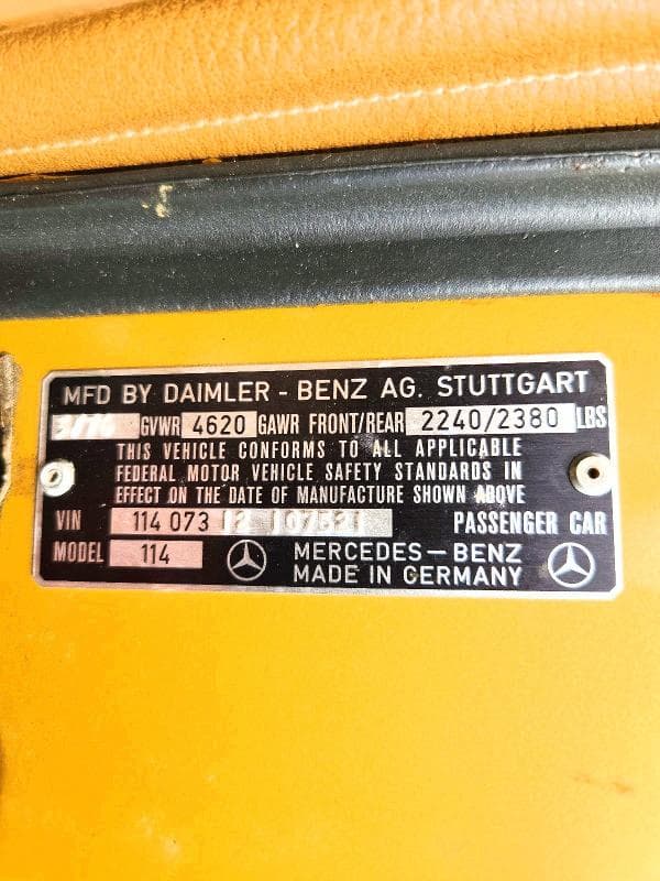 1976 MERZ 280-CLASS 12