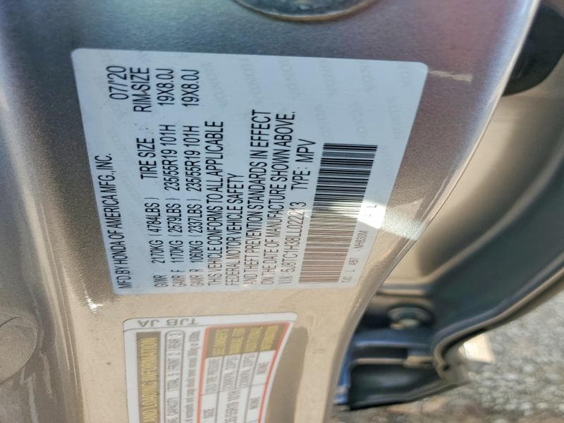 2020 ACURA RDX 12