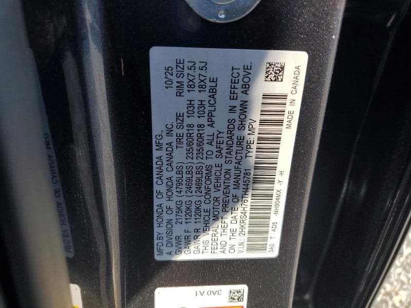 2026 HONDA CR-V EXL 13