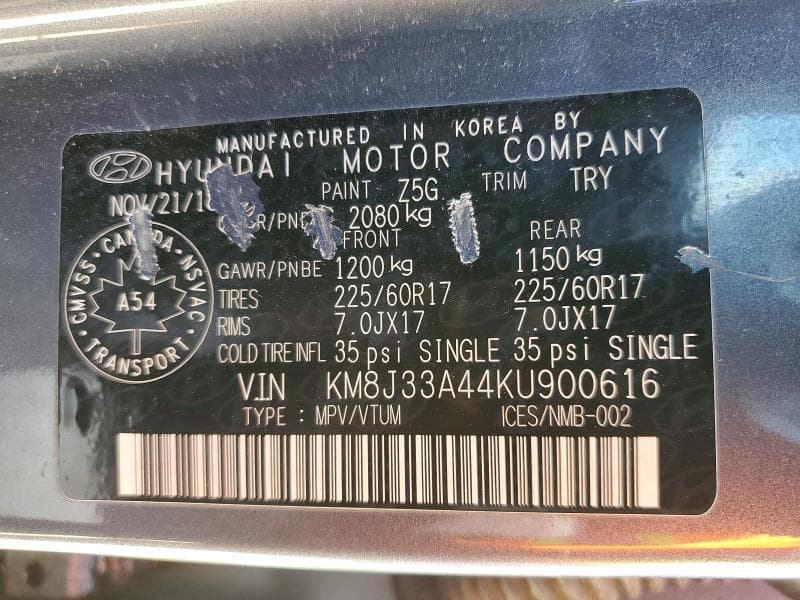 2019 HYUNDAI TUCSON SE 14