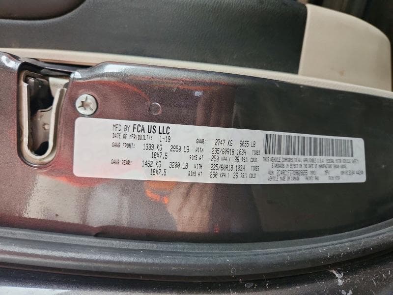 2019 CHRYSLER PACIFICA TOURING PLUS 13