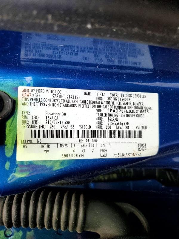 2018 FORD FOCUS SE 12