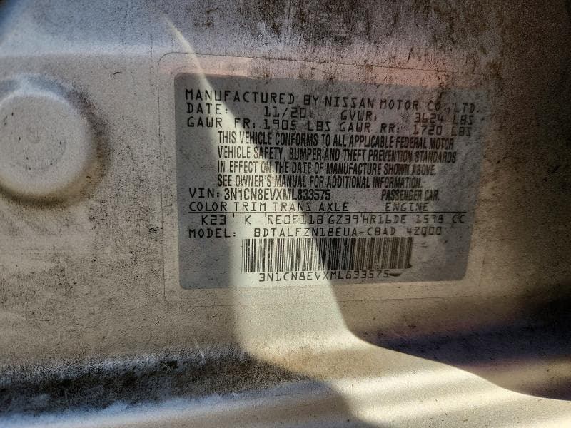 2021 NISSAN VERSA SV 13