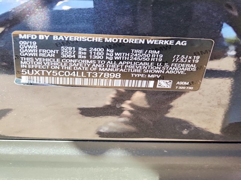 2020 BMW X3 XDRIVE30I 14