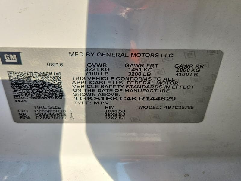 2019 GMC YUKON SLT 14
