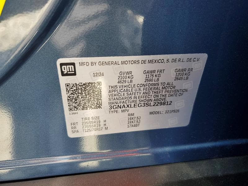 2025 CHEVROLET EQUINOX RS 12