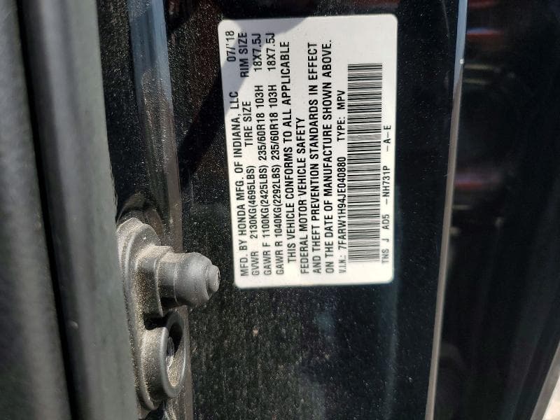 2018 HONDA CR -V 13