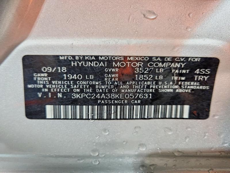 2019 HYUNDAI ACCENT SEL 12