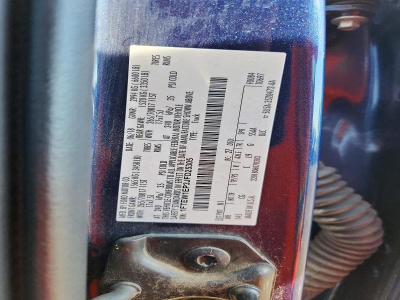 2018 FORD F150 SUPERCREW 12