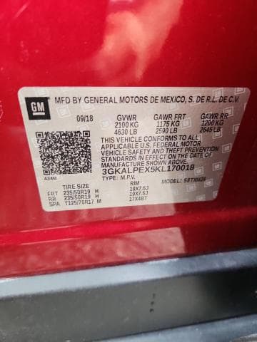 2019 GMC TERRAIN SLT 13