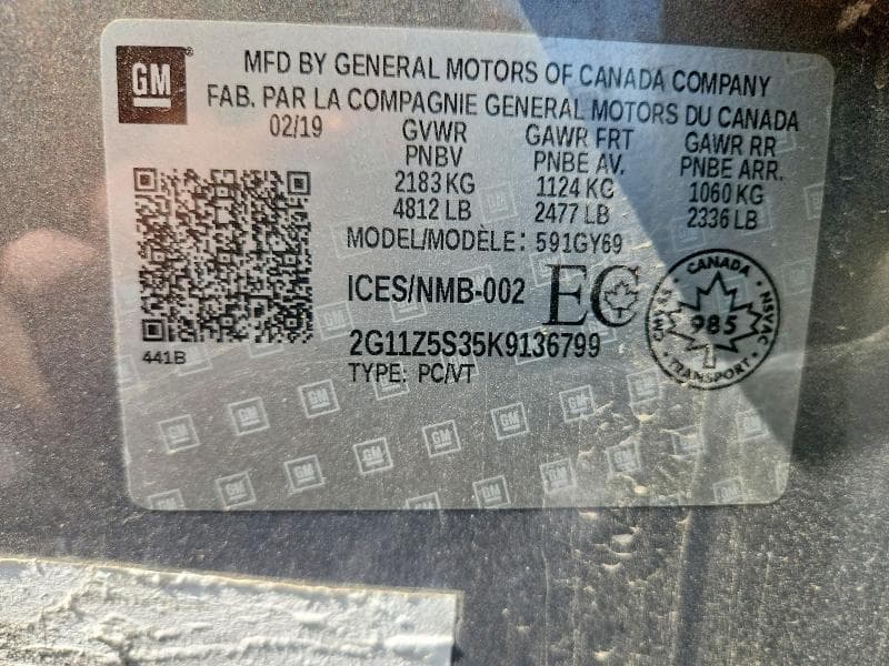 2019 CHEVROLET IMPALA LT 13