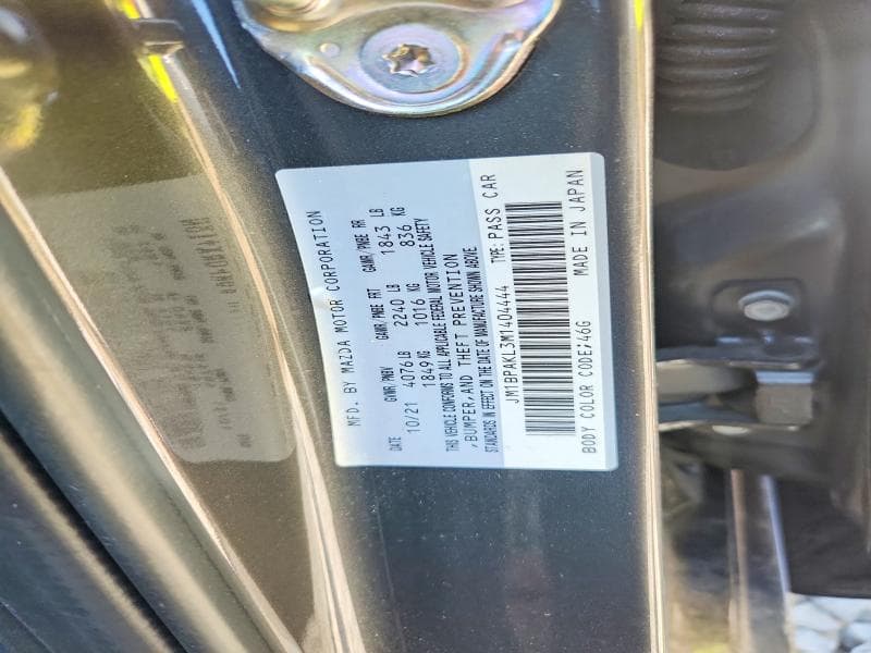 2021 MAZDA 3 SELECT 12