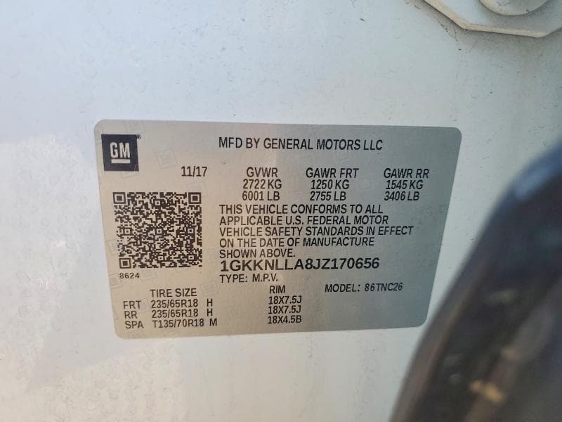 2018 GMC ACADIA SLE 13