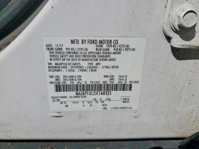 2018 FORD ECOSPORT SE 13