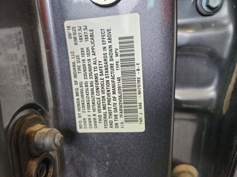 2018 HONDA CR-V EX 13