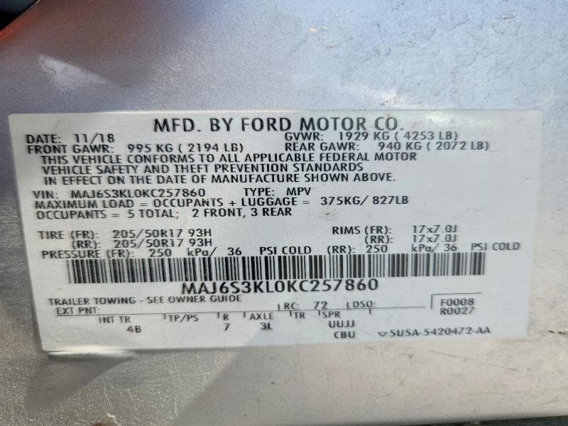 2019 FORD ECOSPORT TITANIUM 14