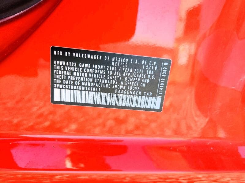 2019 VOLKSWAGEN JETTA S 12