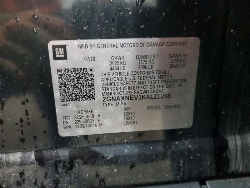 2019 CHEVROLET EQUINOX PREMIER 12