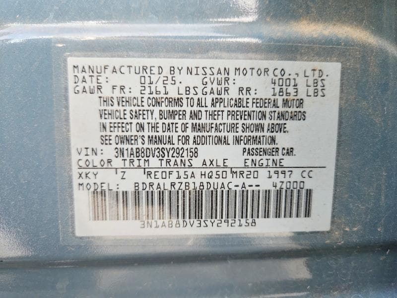 2025 NISSAN SENTRA SR 12