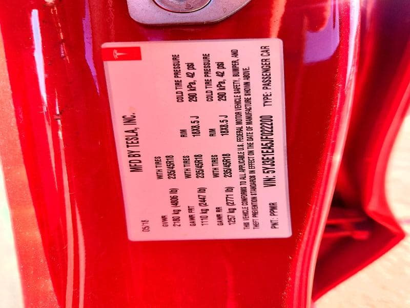 2018 TESLA MODEL 3 13