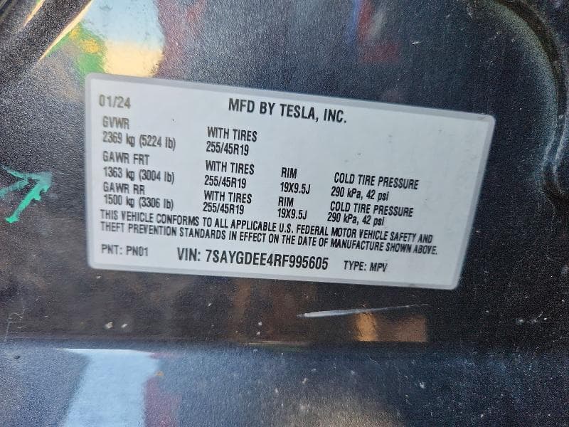 2024 TESLA MODEL Y 12
