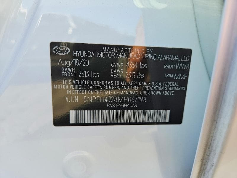2021 HYUNDAI SONATA LIMITED 12