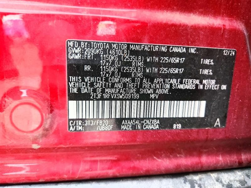 2025 TOYOTA RAV4 LE 13