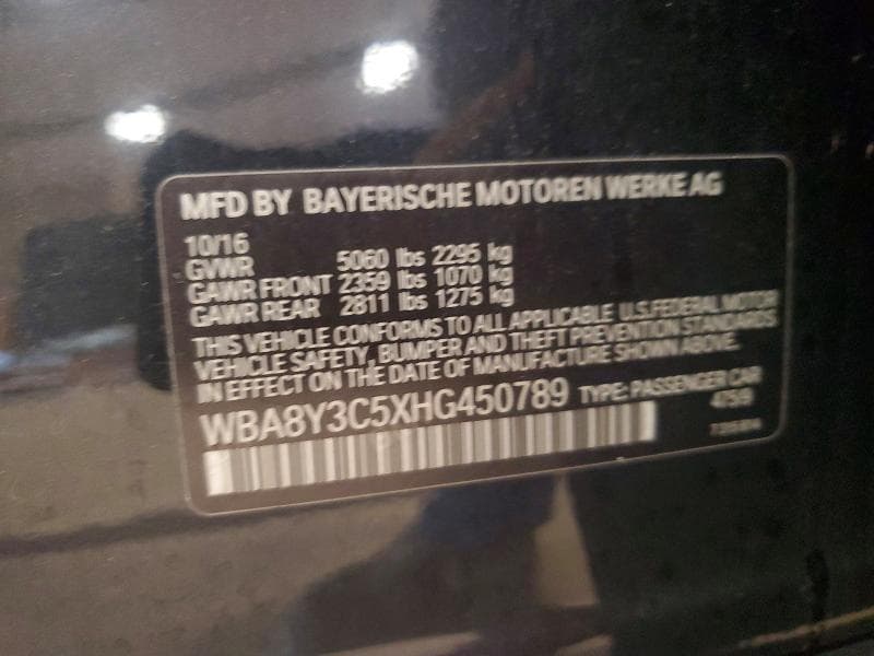 2017 BMW 340 XIGT 12