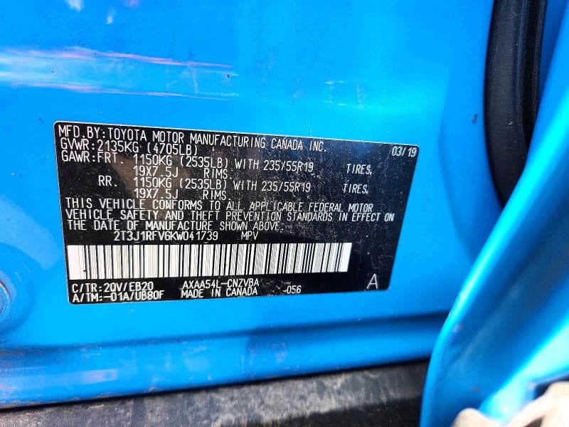 2019 TOYOTA RAV4 ADVENTURE 14