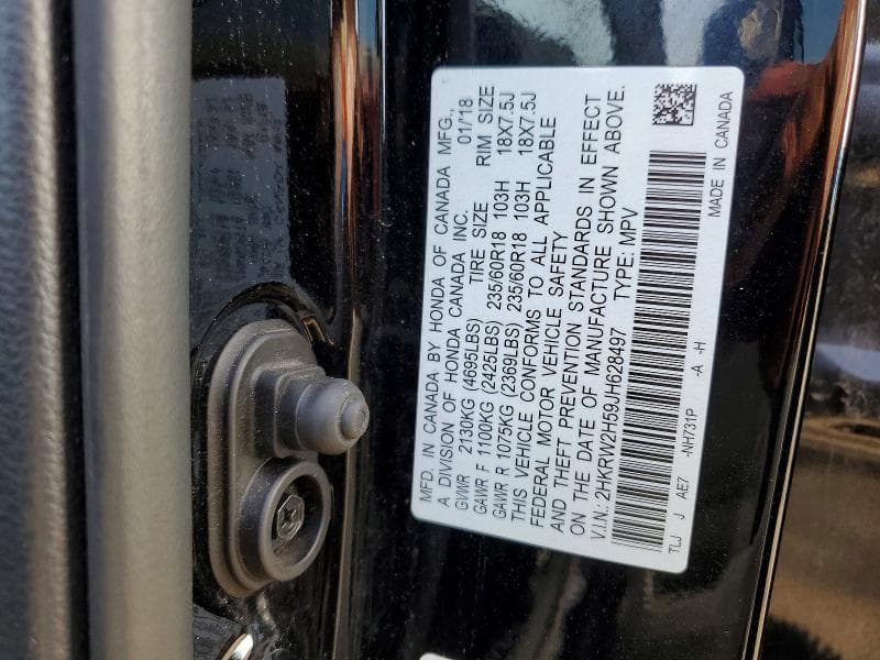 2018 HONDA CR-V EX 13
