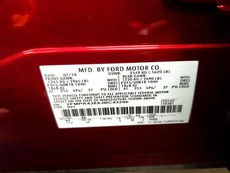 2018 FORD EDGE SEL 13