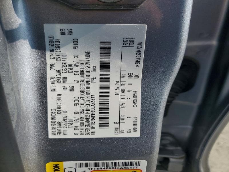 2020 FORD RANGER XL 12
