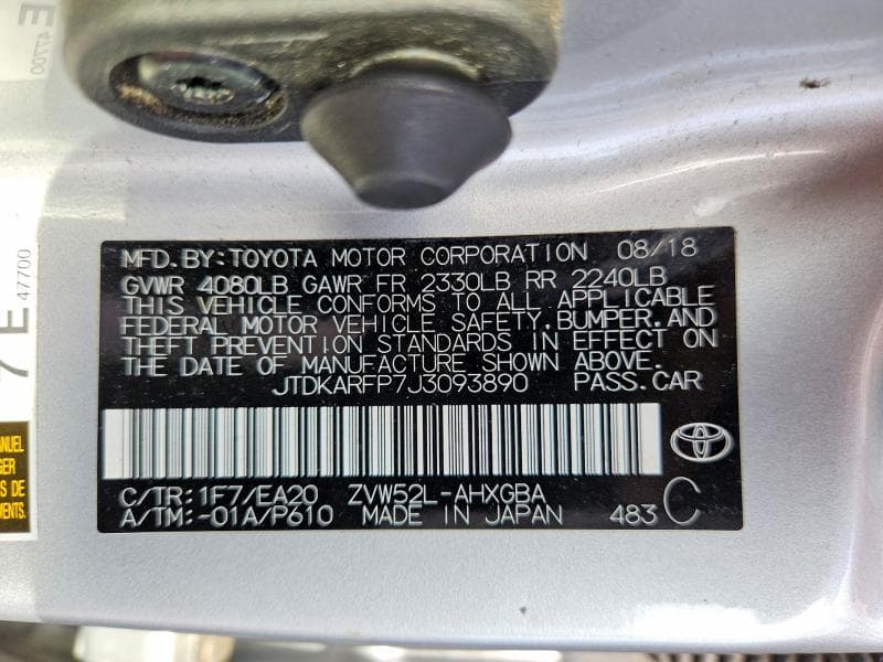 2018 TOYOTA PRIUS PRIME ADVANCED 12