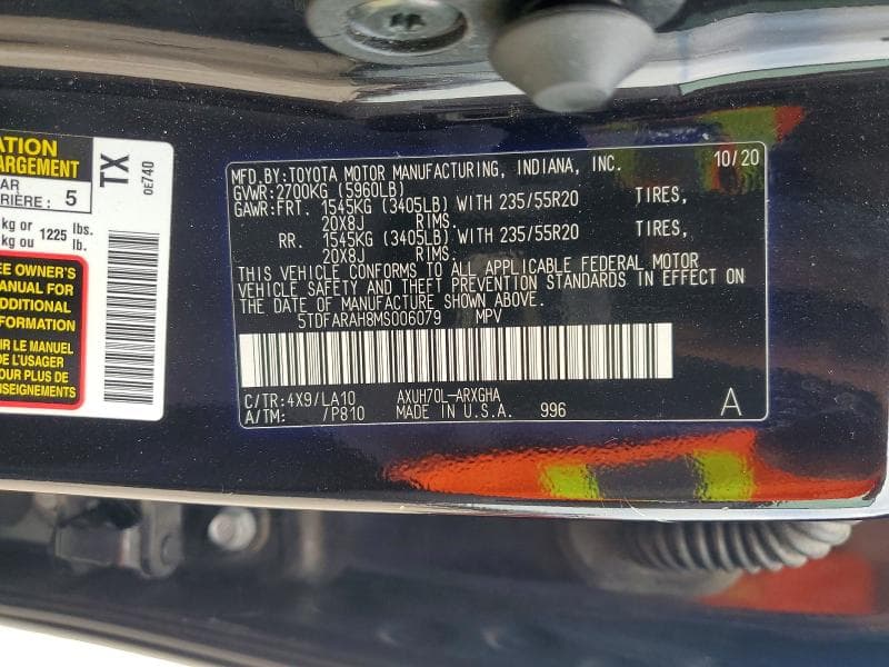 2021 TOYOTA HIGHLANDER HYBRID PLATINUM 13