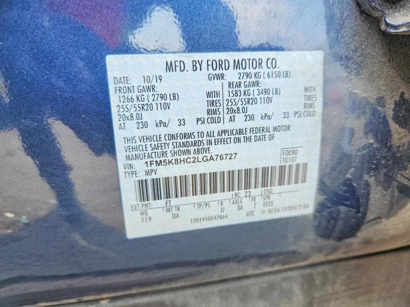 2020 FORD EXPLORER PLATINUM 12