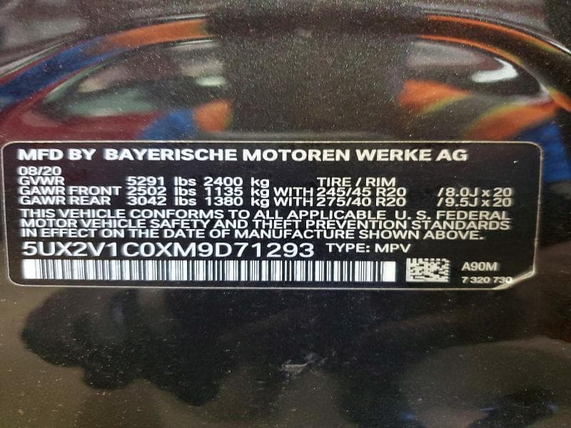 2021 BMW X4 XDRIVE30I 13