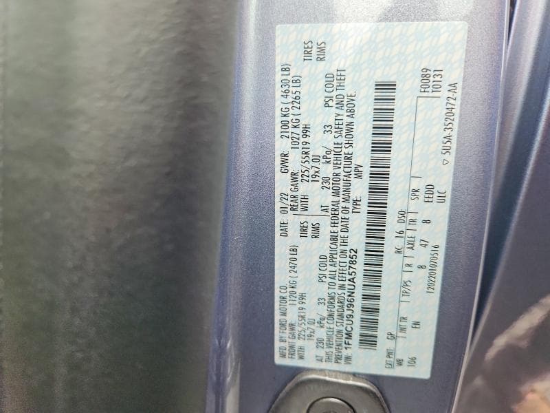 2022 FORD ESCAPE TITANIUM 13