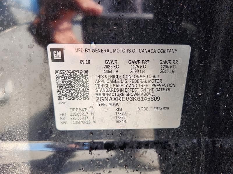 2019 CHEVROLET EQUINOX LT 13