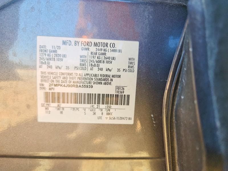 2024 FORD EDGE SEL 13