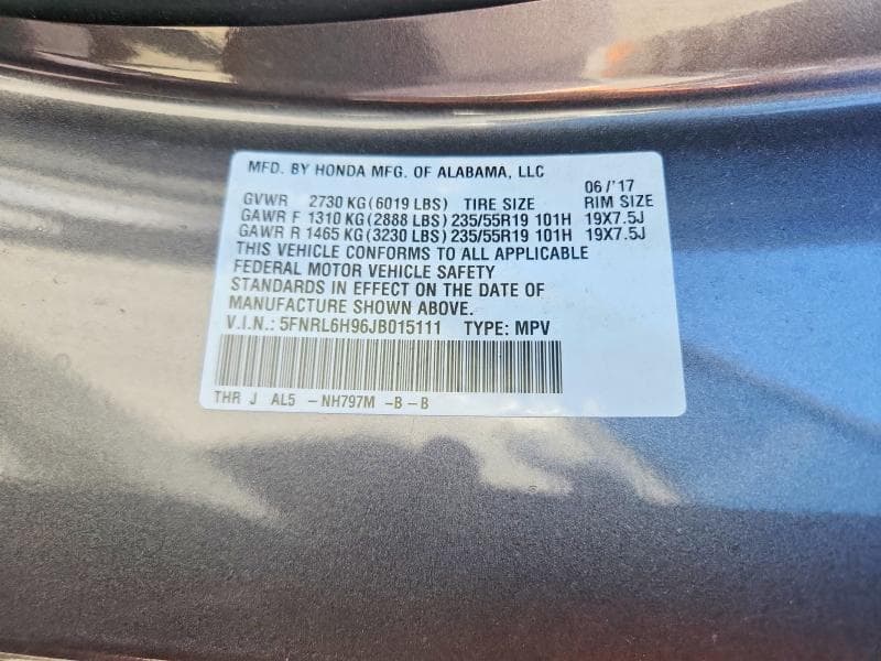 2018 HONDA ODYSSEY ELITE 13