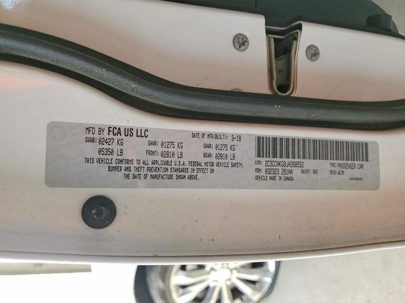 2018 CHRYSLER 300 LIMITED 12