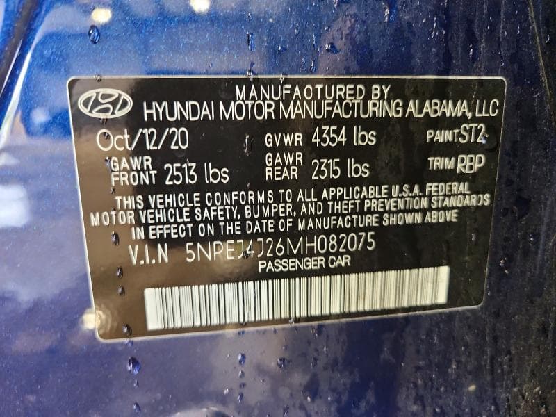 2021 HYUNDAI SONATA SEL PLUS 12